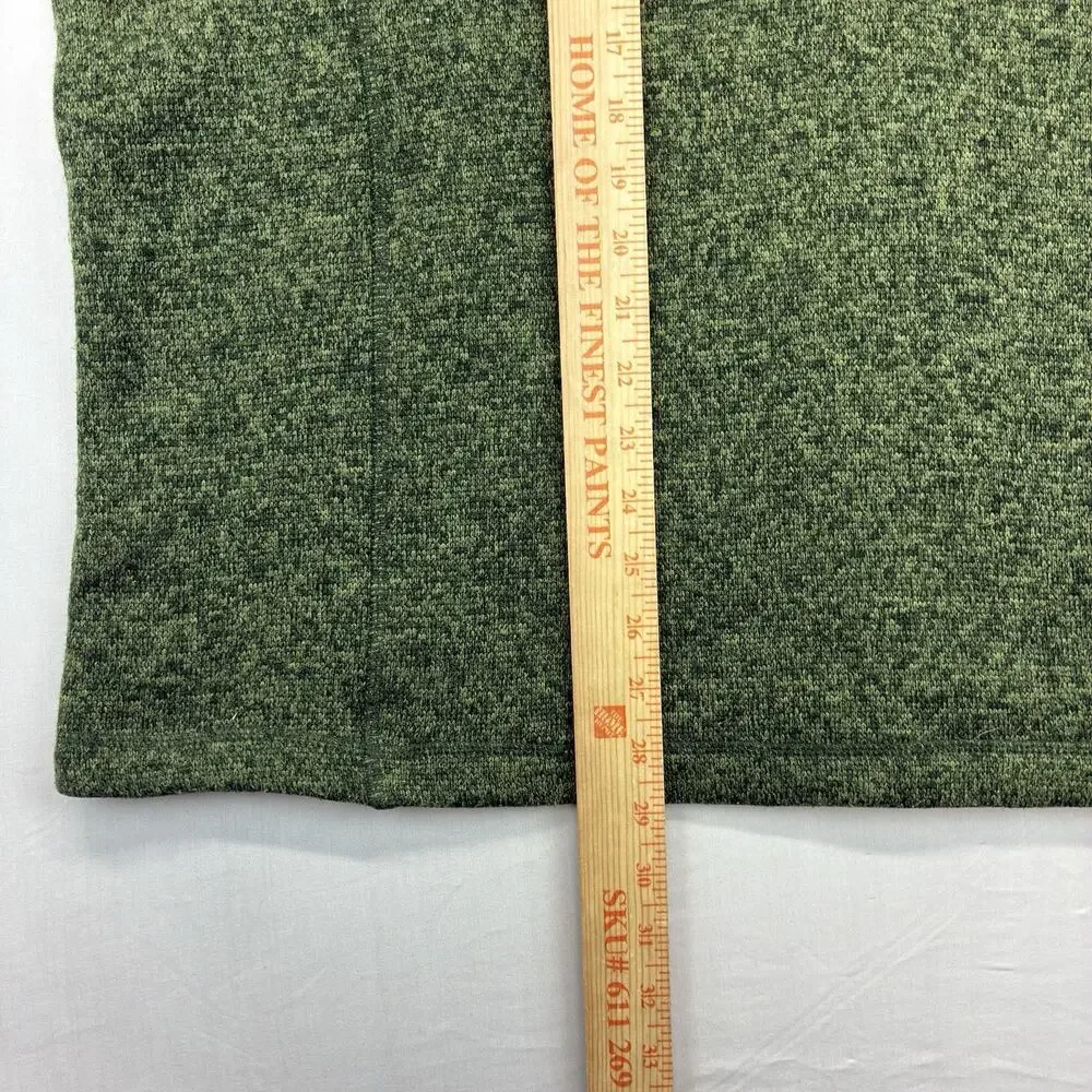 Woolrich Men’s XL Quarter Zip Sweater Fleece Pullover Green Outdoor